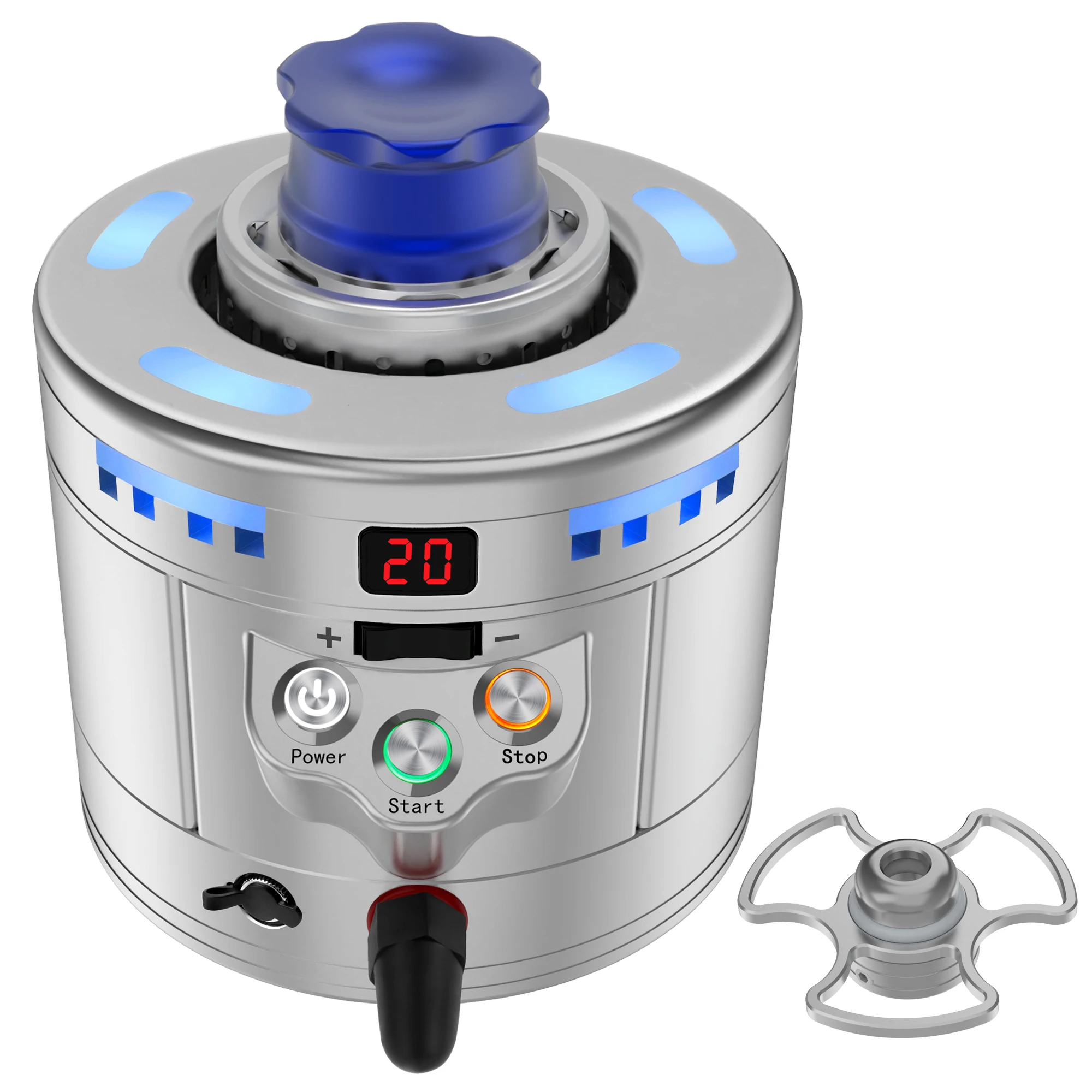 Cheaper Version Portable mini dry ice maker machine cube dry ice blasting equipment cooling glass cup for  restaurant