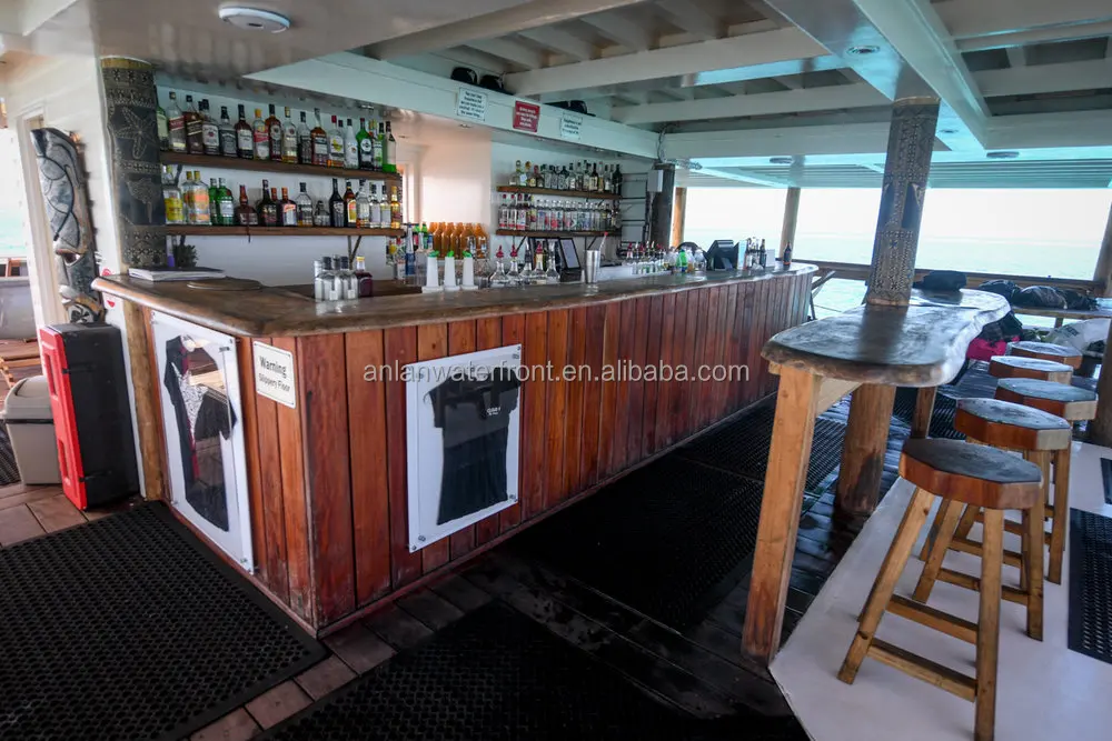 Other Marine Supplies Houseboat luxury Floating Bar Pontoon Boat Barge