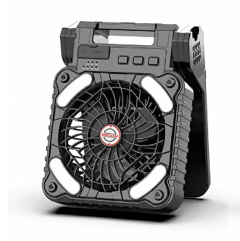 3 in 1 portable  folding solar charge fan with  usb  phone rechargeable  multifunctional standing  outdoor camping  light fan