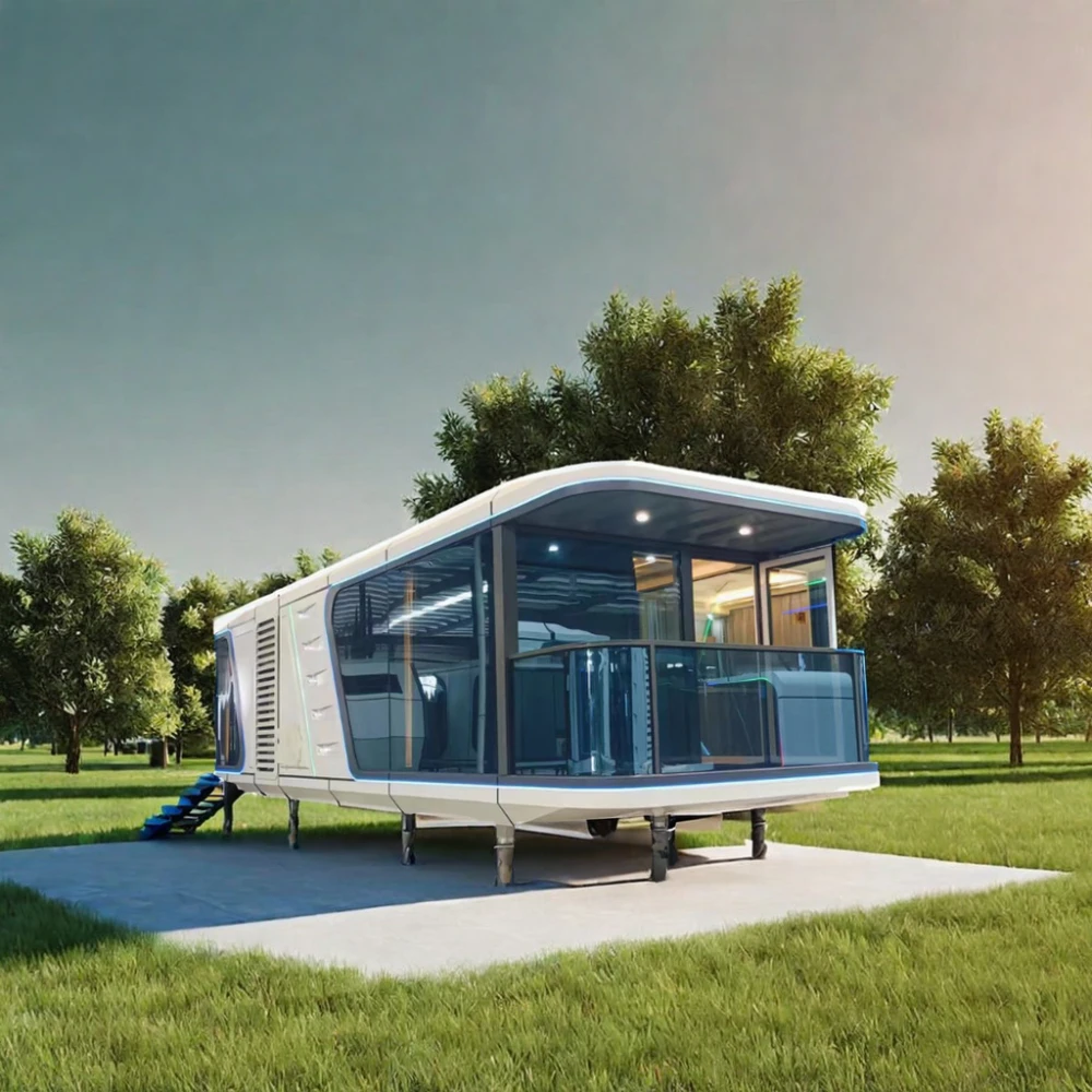 High-Strength Steel Modular House European Design Style Apple Cabin Prefabricated Green House 1 Year Warranty Good Price Outdoor
