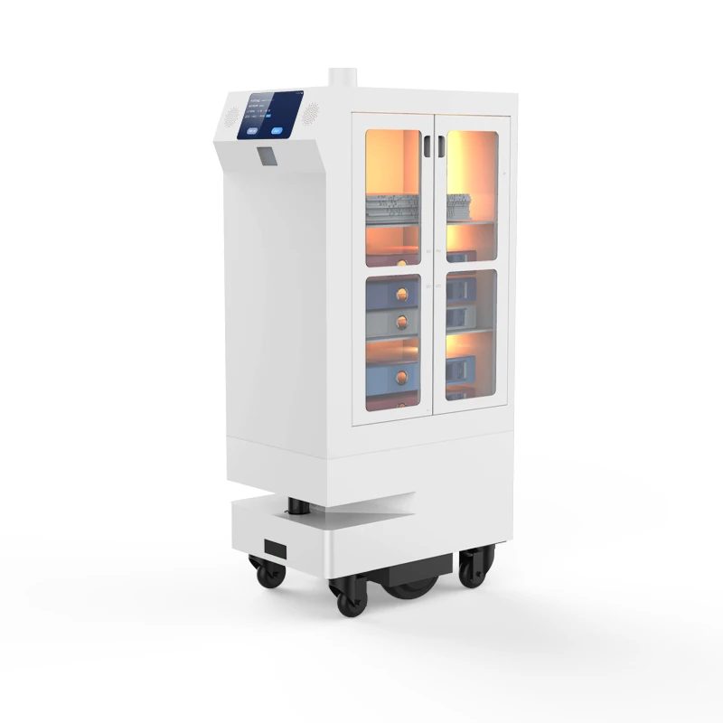 Delivery Robot Car Reeman Delivery Service Robot Intelligent Food Restaurant Hospital Delivery  Robot