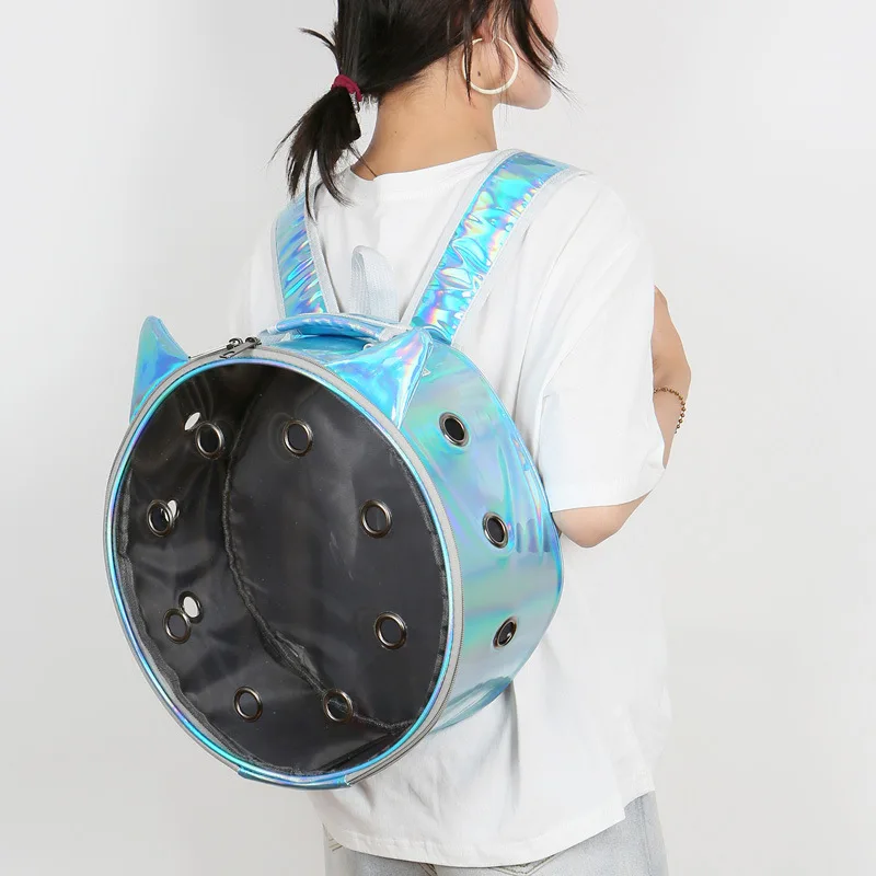 Factory Wholesale Portable Pet Bag Transparent Tube Shoulder Cat Bag Cat Travel Breathable Backpack Rabbit