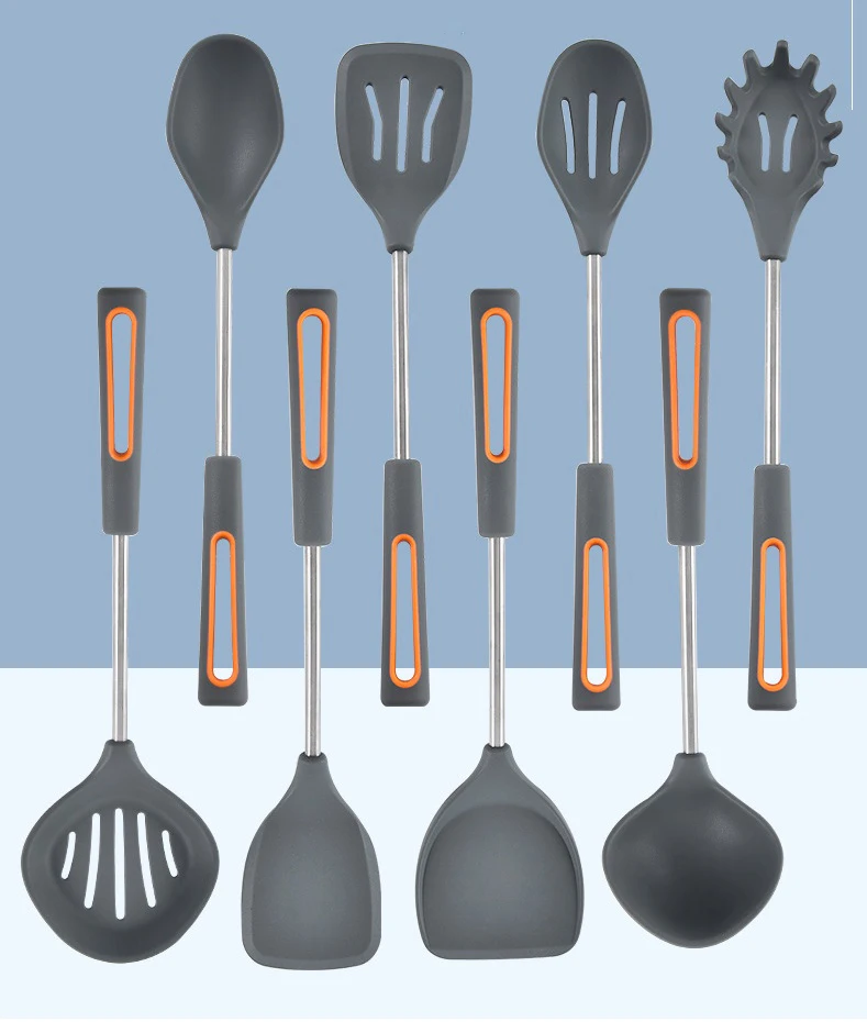 2020 new design silicone cooking set silicone kitchen utensil set Silicone kitchenware