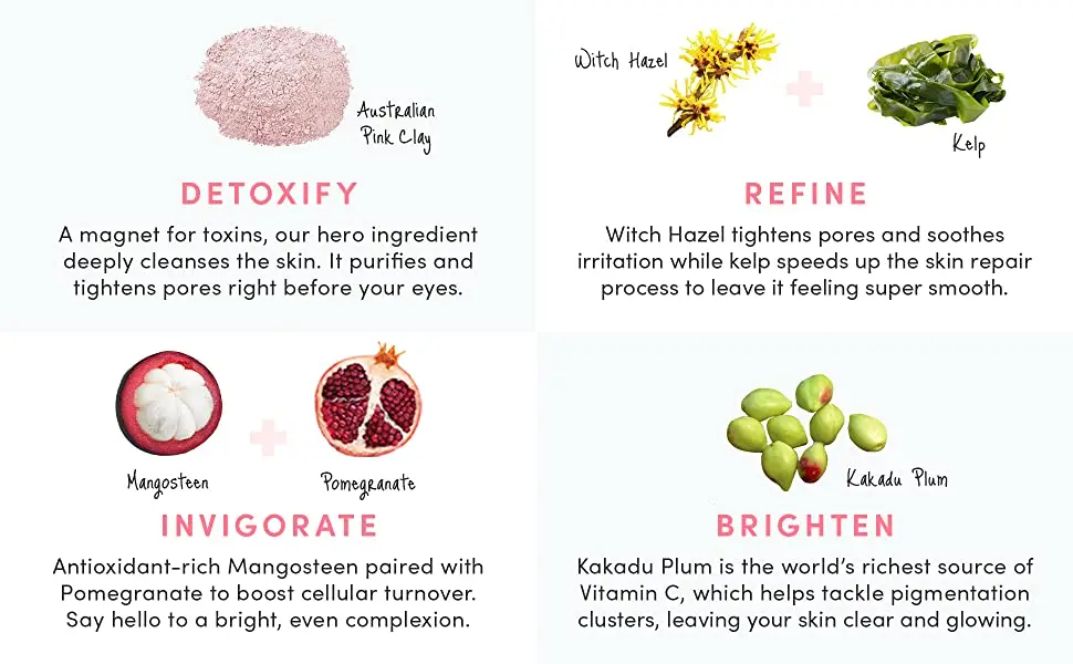  Deep Pore CleanPink Clay маска для лица дорожный размер пор австралийская частная этикетка розовая глиняная
