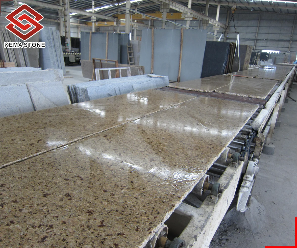 wholesale prefabricated brazil gold granite kitchen countertops