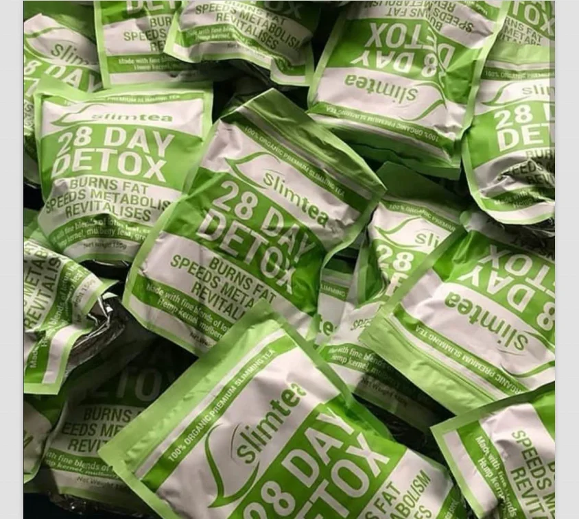 
detox weight loss 28 Days slim green tea Pure natural no added green bags winstown fit slimming flat tummy tea 