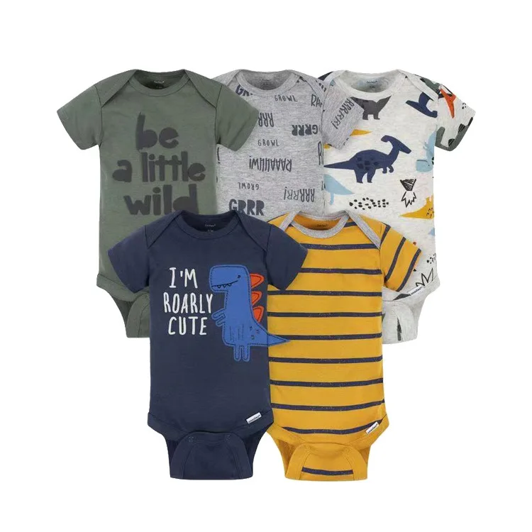 Hot new summer baby jumpsuit short sleeve boys and girls cotton baby rompers 0-3 months baby clothes wholesale