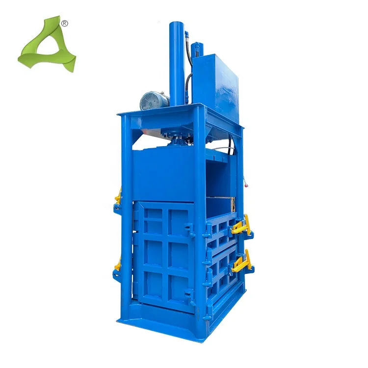 50 ton Metal  Hydraulic  Vertical  Baler Press  Used Clothes Waste Paper and Plastic Machine