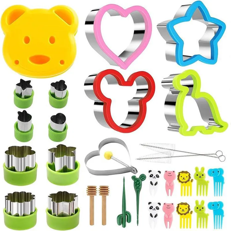 New Design 30pcs Sandwich Cookie Cutters Set Sandwich Knife Cookie Knife Vegetable Cutter Food Grade Cookie Mould
