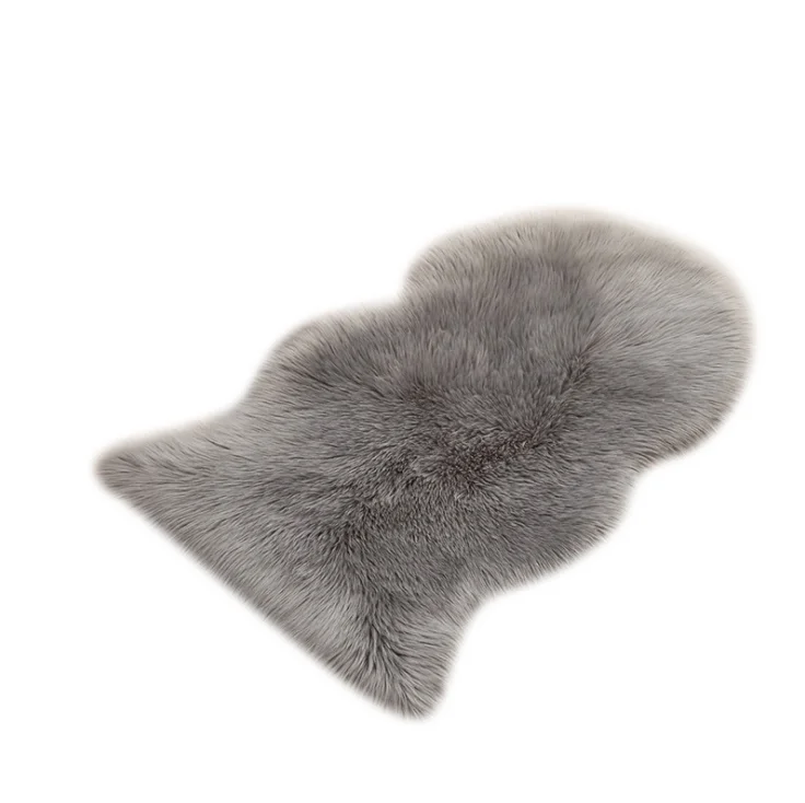 60x90cm Oeko-Texstandard modern artificial sheepskin rug for living room