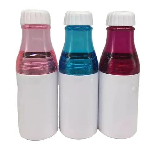 Silver 500ml Single Layer Stainless Steel Water Bottle