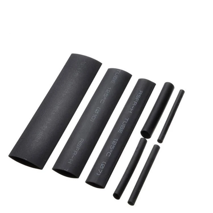 PE Material Single Wall 10Mm Black Heat Shrink Tubing Heat Shrinkable Sleeve