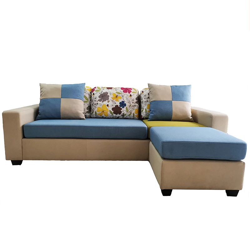 
European Style Latest Designs Lounge Corner L Shaped Sofa for Living Room 
