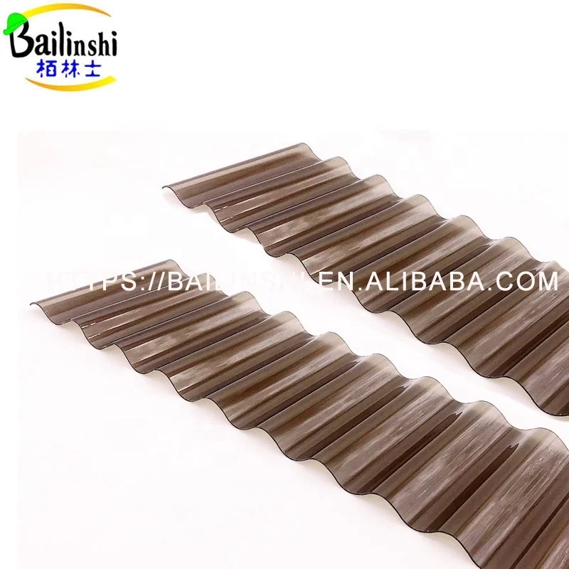 Transparent Corrugated Board Panels Clear Plastic Roofing Greenhouse Polycarbonate Sheets