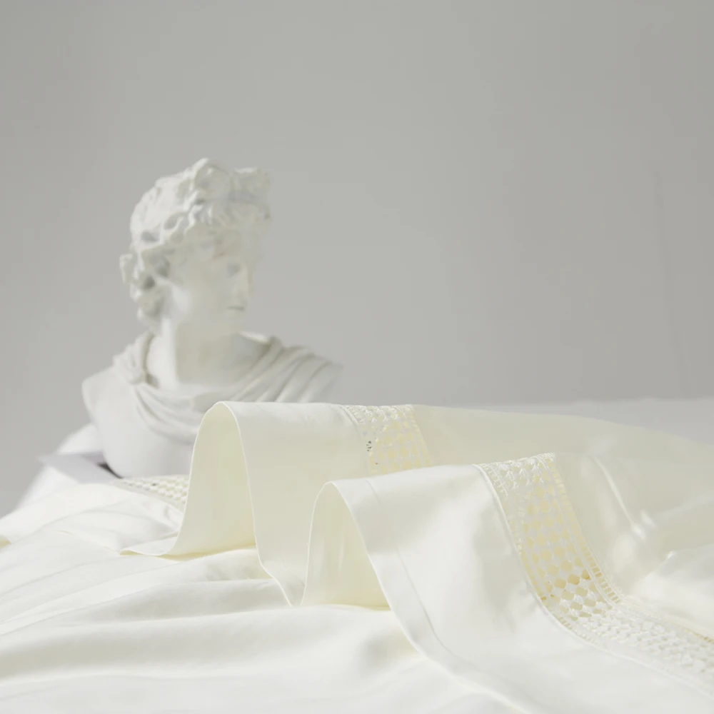 Custom Bedspreads 400TC Bamboo Fabric Hollow-Carved Design Summer Quilt