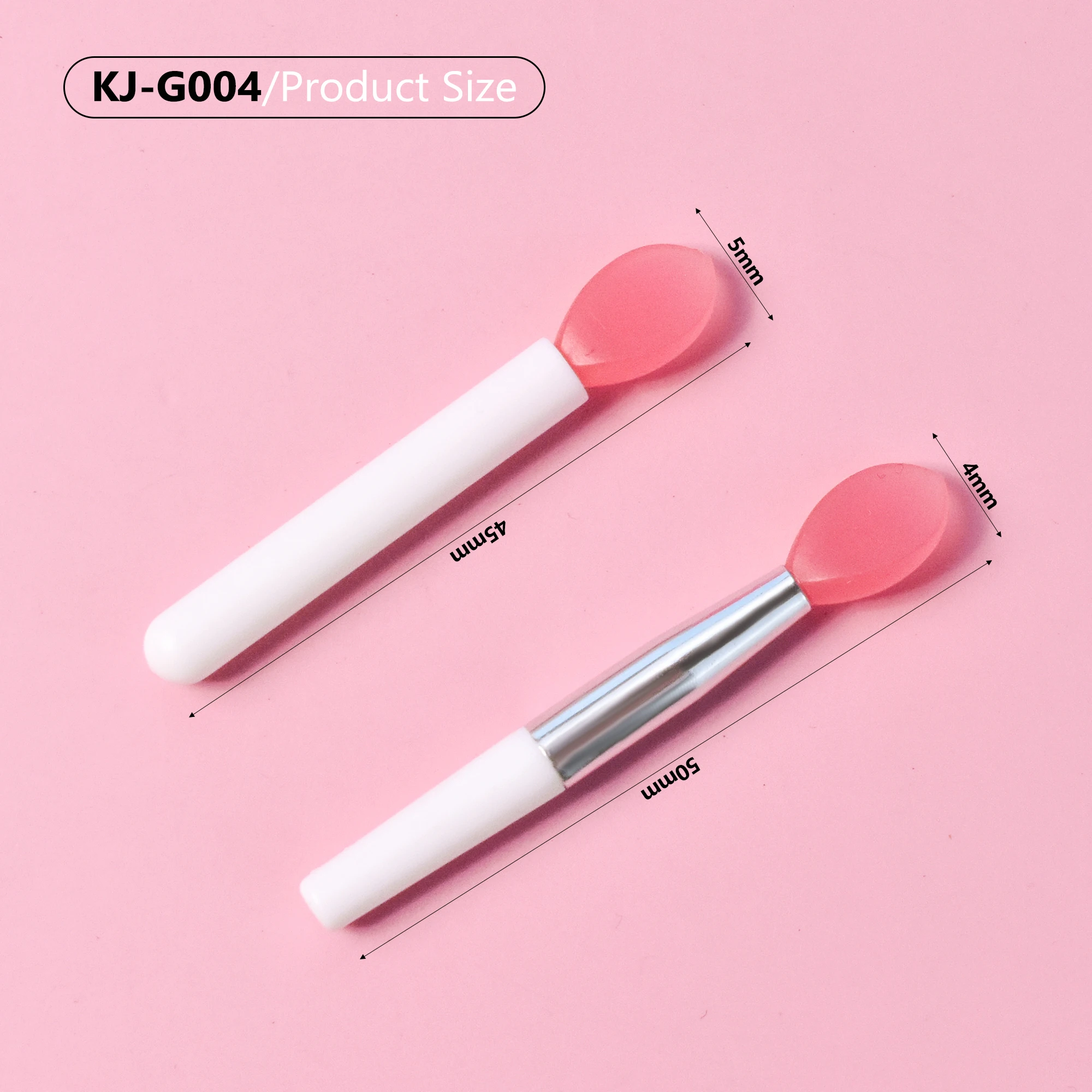 Silicone Lip Mini Makeup Portable Brush Beauty Tools Eyeshadow Brush Soft Tip Lipstick Lip Gloss Applicator with Cap