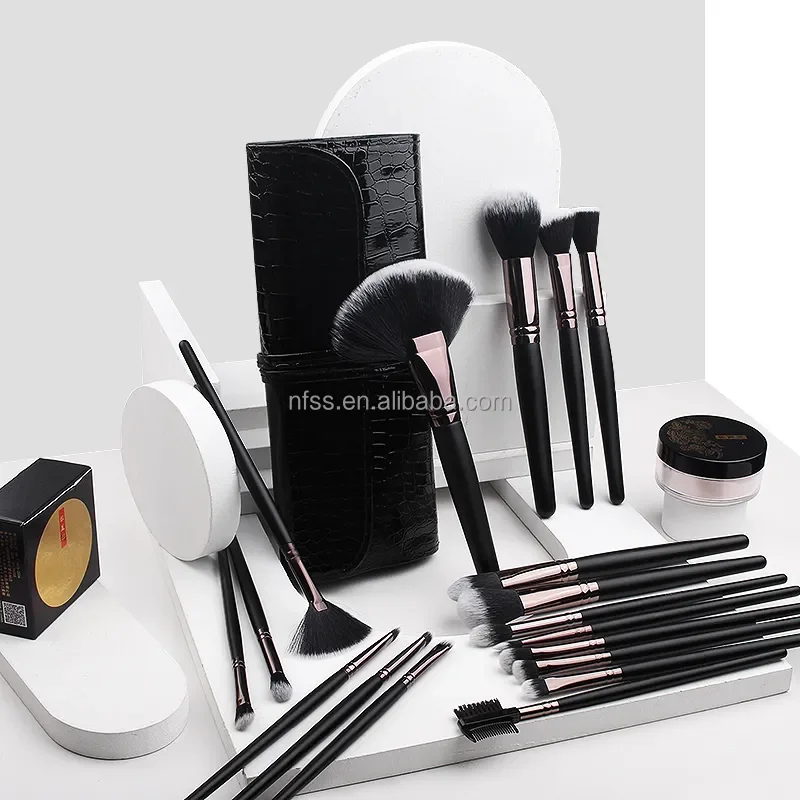 Vegan It Cruelty Free Custom Made Vegan Cosmetics Make Up Brushes Manufacturers China 24 Pcs Makeup Brush Set And Pouch Case Bag