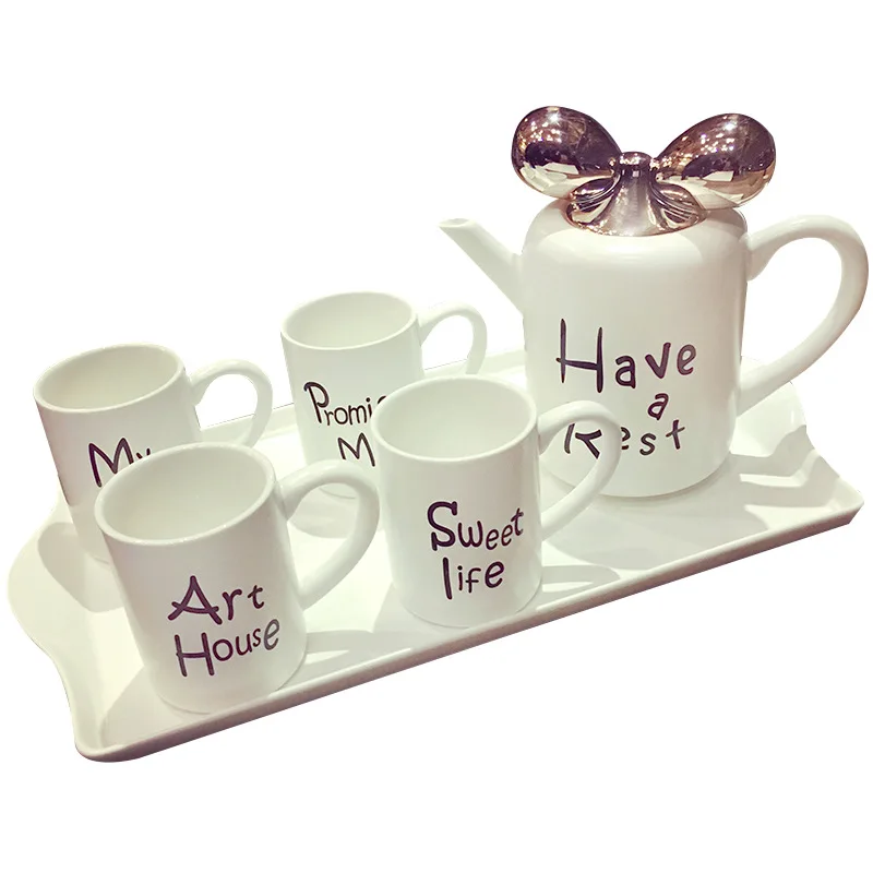 British bone china coffee cup set European afternoon tea tea set creative ceramic cup simple household black tea cup