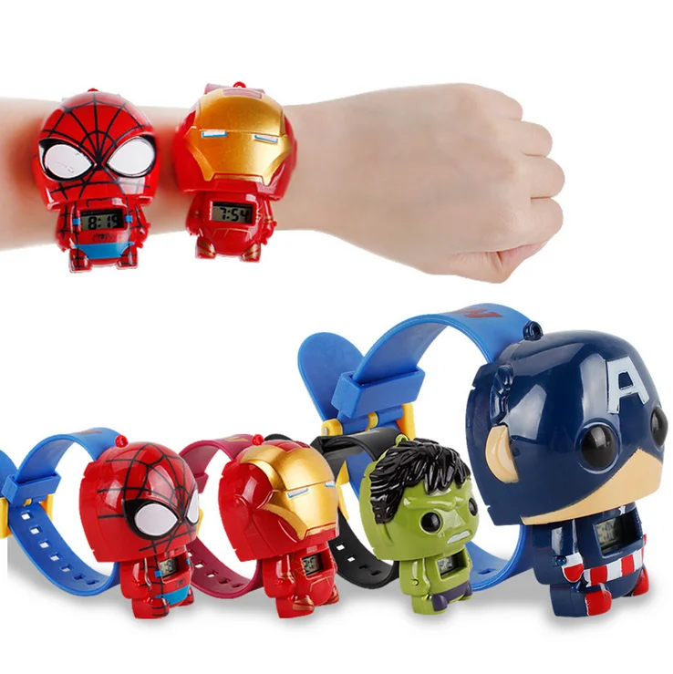 Customized Plastic Cartoon  Kids watch Transformation toys for kids