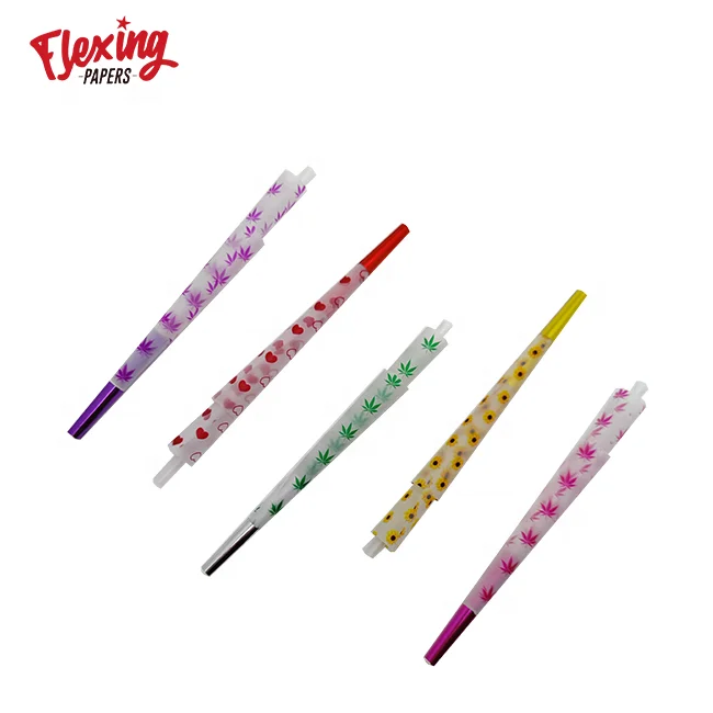
Factory direct sales beautiful rolling smoking hemp papers colorful king size pre rolled cones for export 