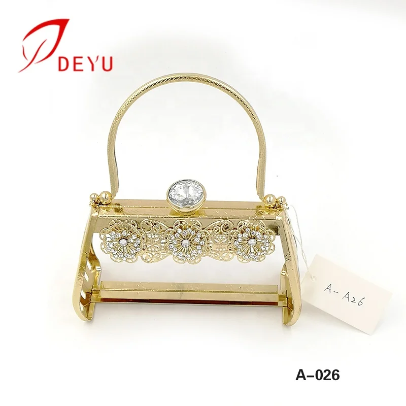 Newest Design Clutch Bag Metal Frame Purse Frame With Bag Handle Hardware