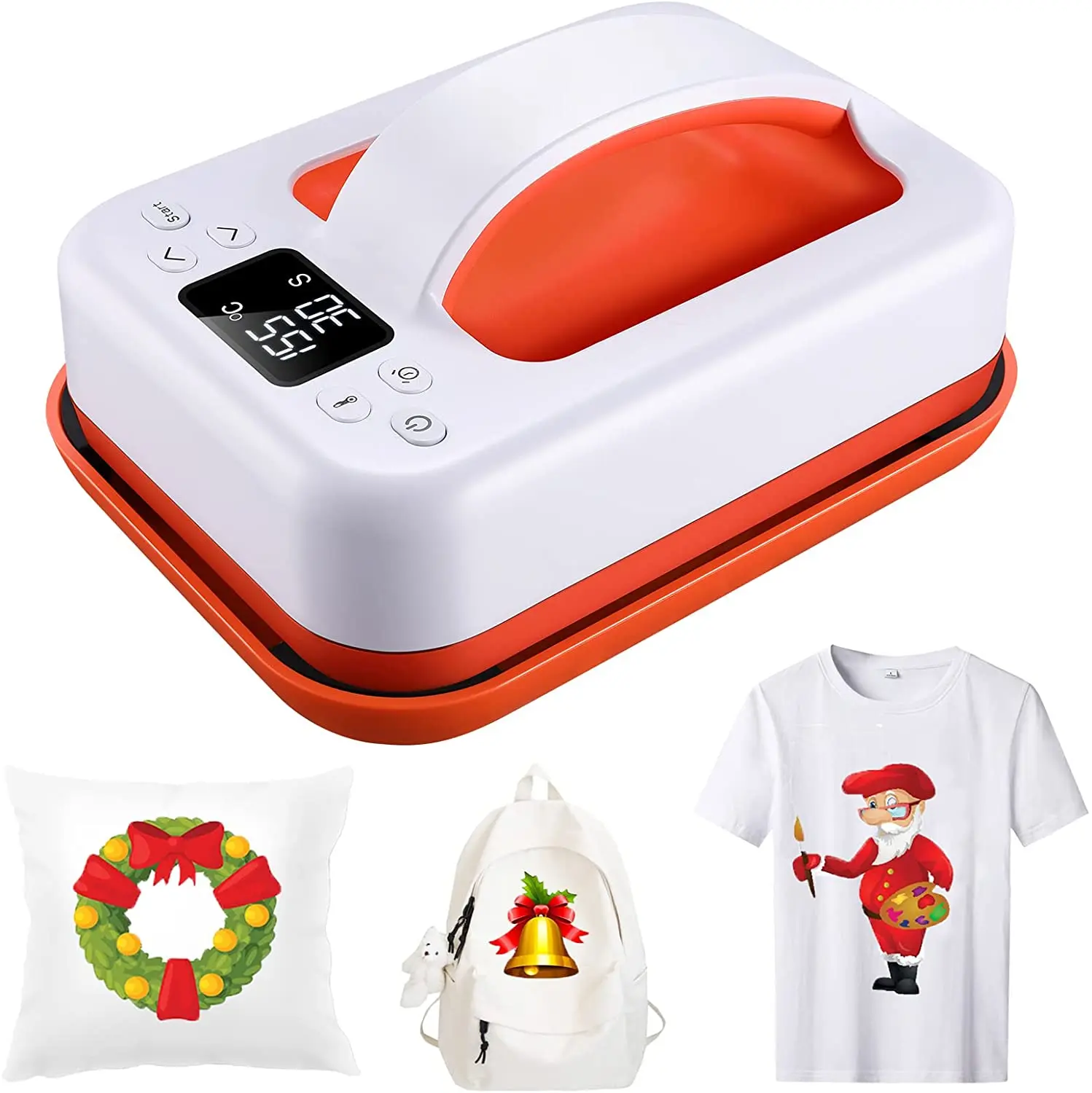HP6 EASYCOUNT portable Flatbed cricut heat press machine  t-shirt printing machine press transfer all 5  in one Hot sell digital