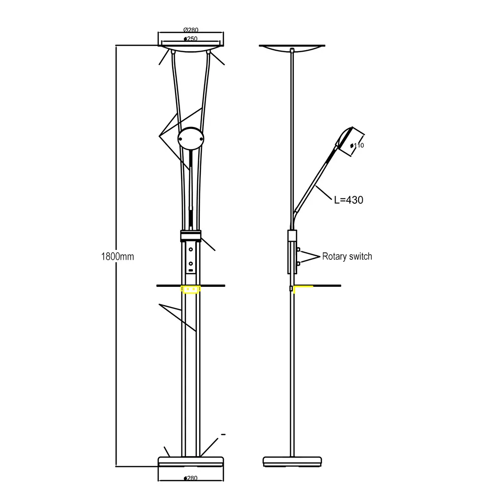 Modern Simple Floor Lamp for Tea Table LED Creative Shelf Iron Art Floor Lamps Living Room Sofa Bedroom Stand Light