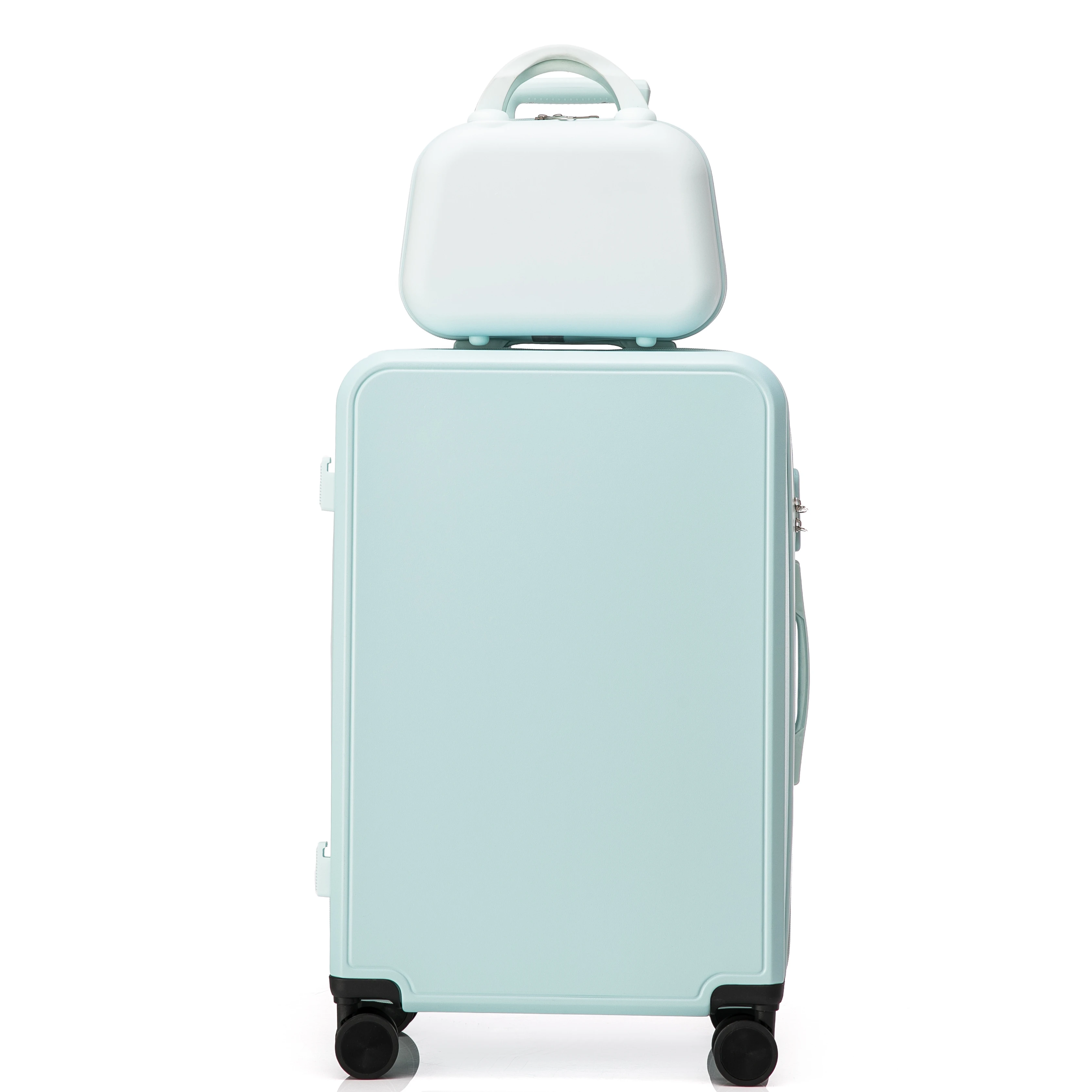 BADITU Custom Sturdy Zipper Frame Carry On Suitcases Bag Solid PC Lightweight Hardside Travel Luggage Sets