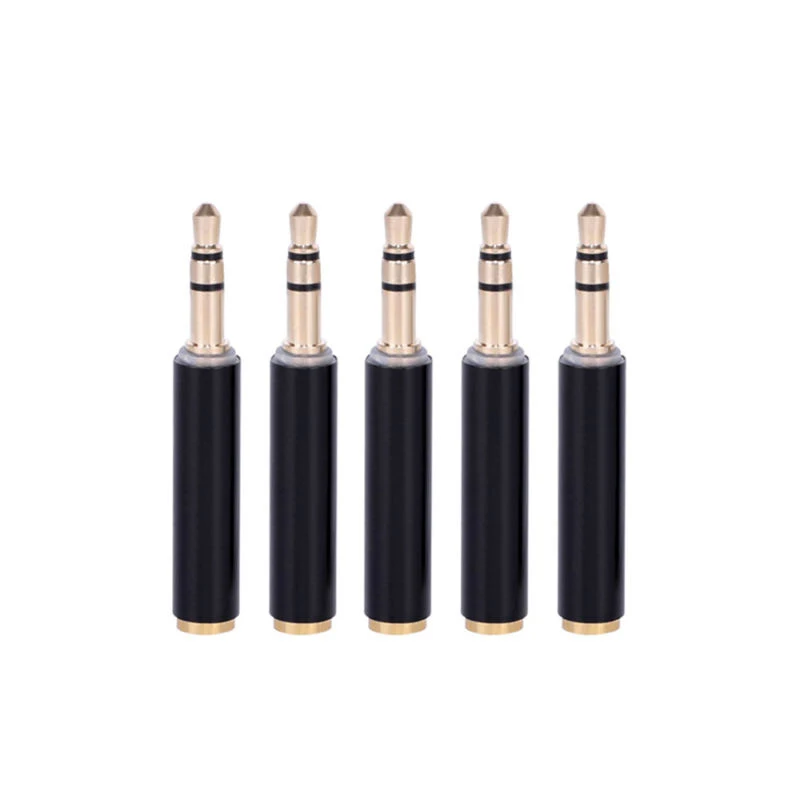 3.5mm 3 Pole Male To 4 Pole Female Jack Stereo AUX 3 Ring Audio Connector Extender Adapter Support MIC Microphone for Earphone