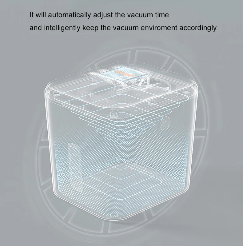 Intelligent Rechargeable Automatic Vacuum Food Container Storage Box Self Vacuumizing Cat Dog Pet Food Storage Box Bin