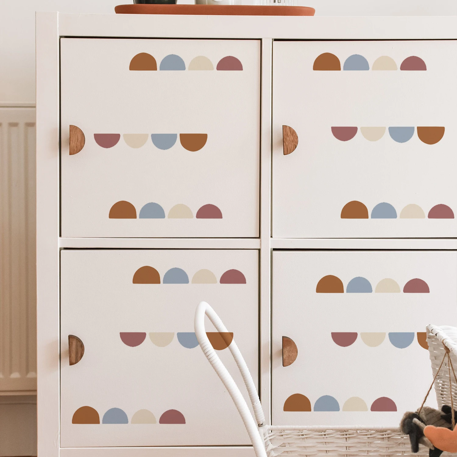 Funlife Vintage Scandinavian Hills Wall Sticker Vinyl Decor Wall Stickers For Nursery Kids Room