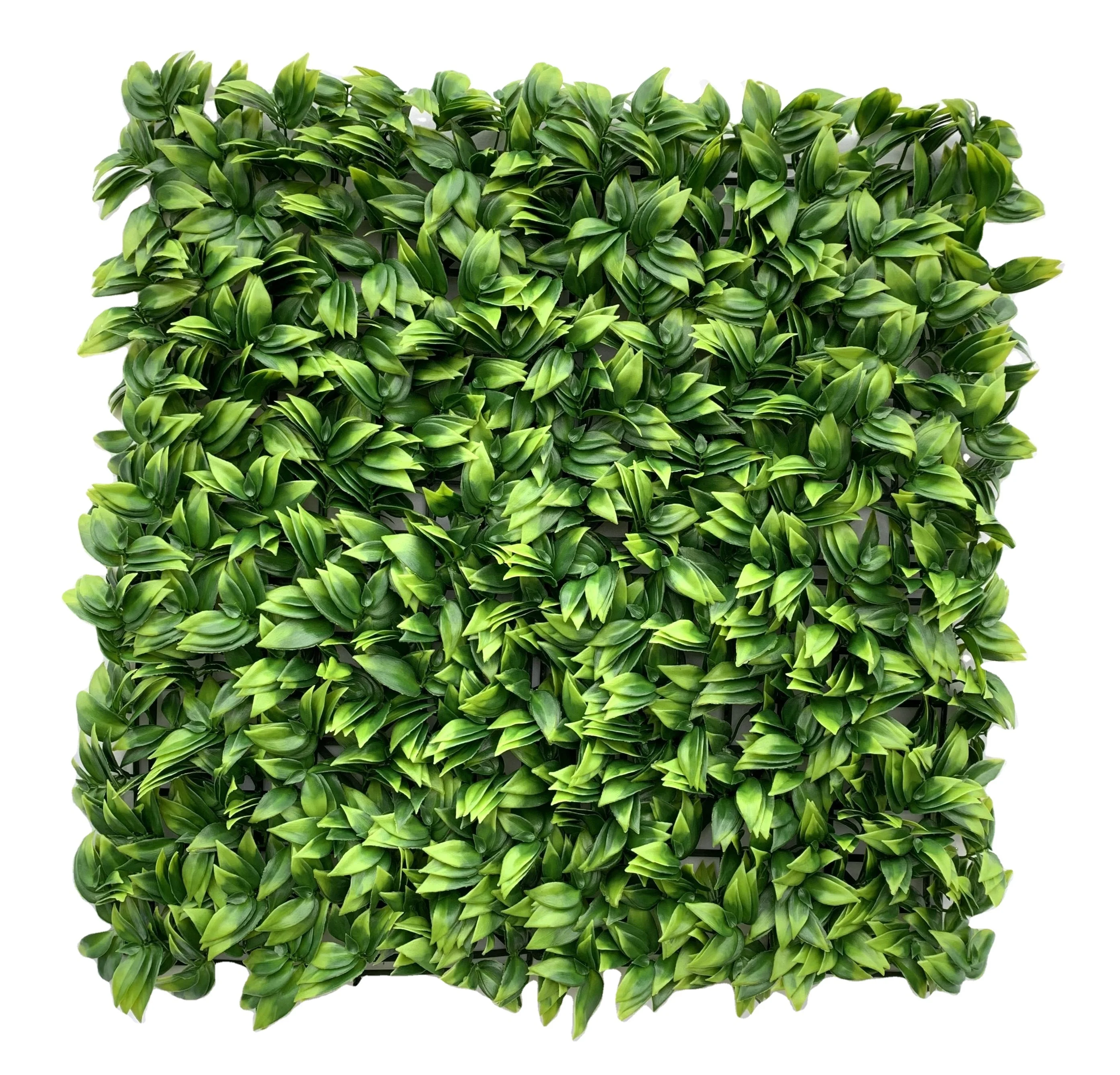 Hot sales foliage Artificial Green Wall Living Box Hedge Wall Artificial living wall vertical garden outdoor