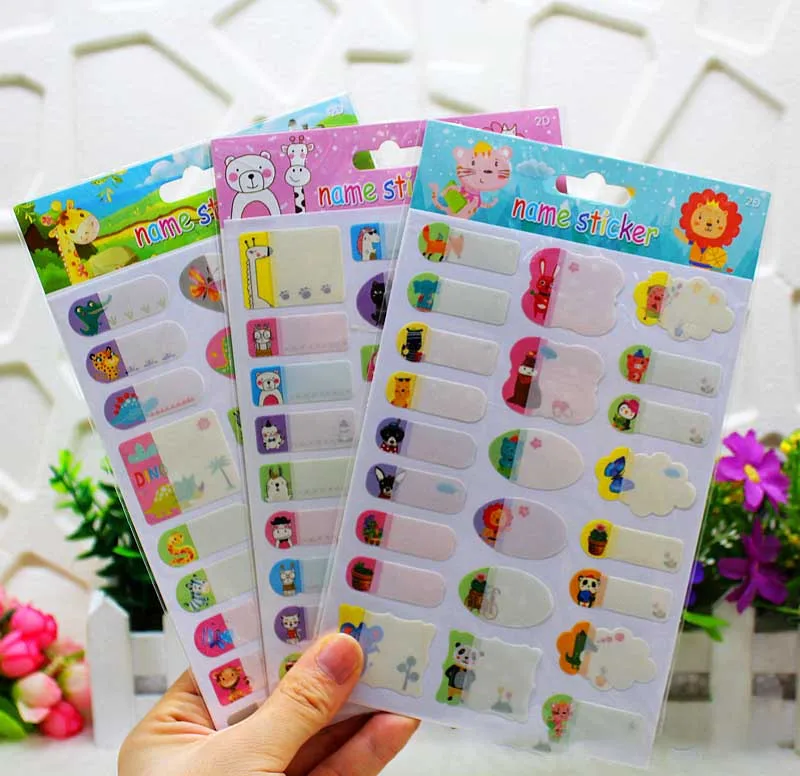 OEM Baby Bottle aufkleber Daycare Self-Laminating Etikette Waterproof Pegatina Name Tag Etiqueta Labels Write-On Label Stickers