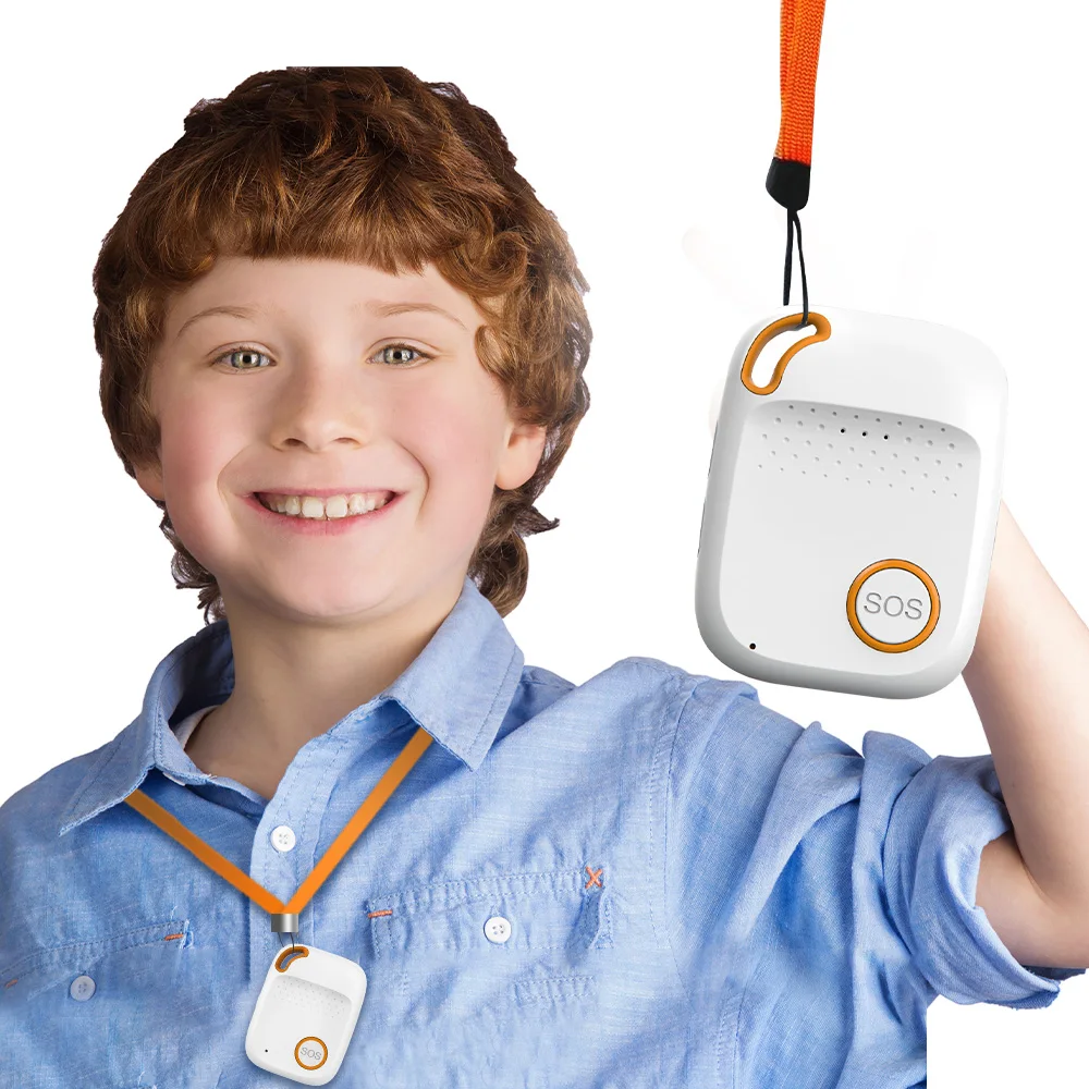 Waterproof GPS Tracker mPERS for Adults Geo Safe Zone Alarm with Big SOS Button iOS/Android App View LBS Positioning