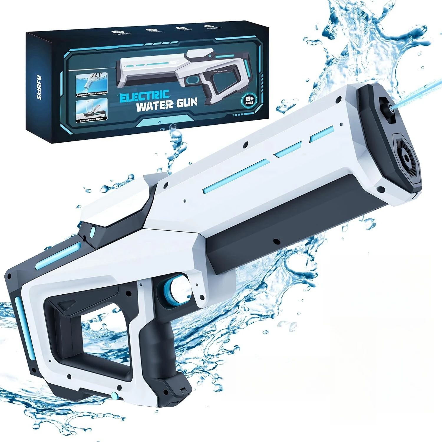 Powerful Squirt Automatic Water Suction Water Blasters Summer Outdoor Beach Toy For Kids Gift Electric Water Guns For Adults kid