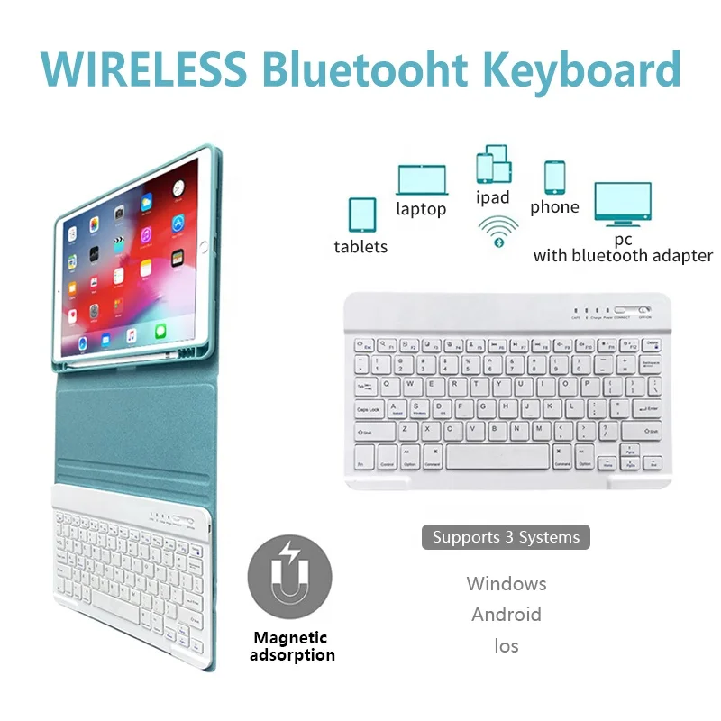 10.2 Case Tablet Keyboard Universal Covers For iPad Back Cover 10.2 Inch Shockproof Full Body Protective Light Weight