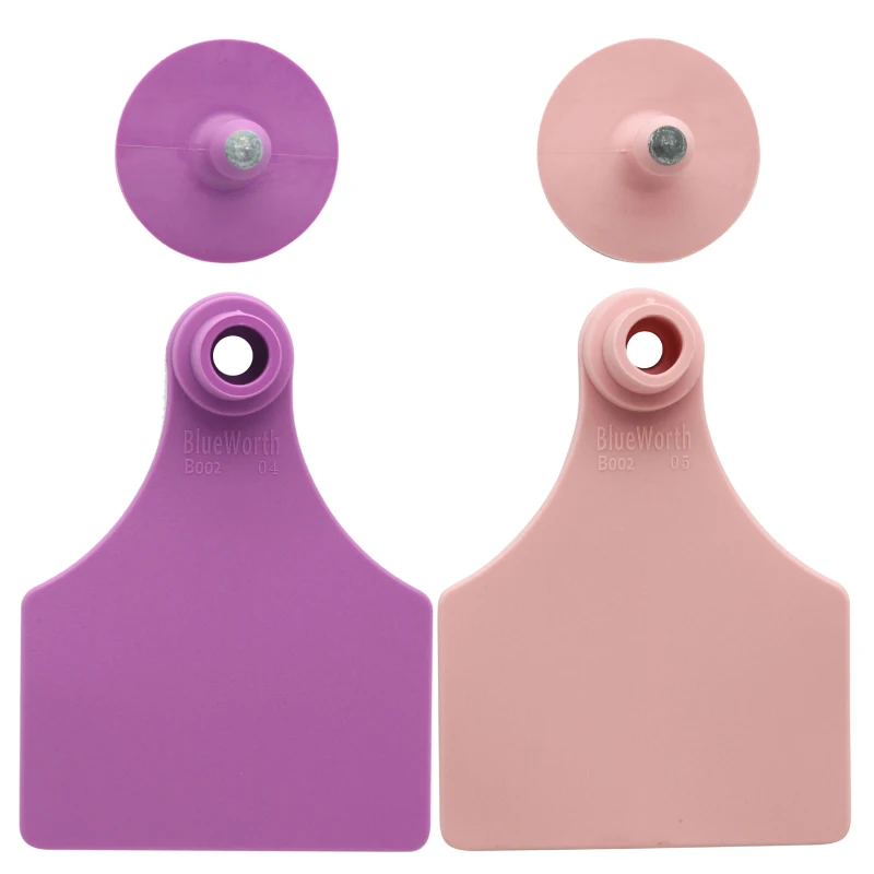 1#+5# 100 PCS Medium Size Ear Tag for Tagging Newborn Calves