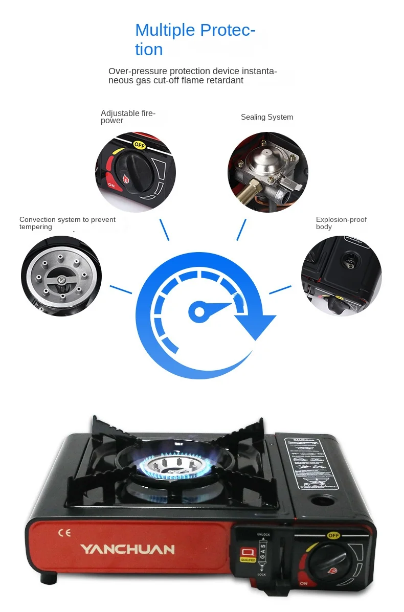 Oem Factory Camping Gas Stove 2.5kw Convenience Portable Gas Stove Butane