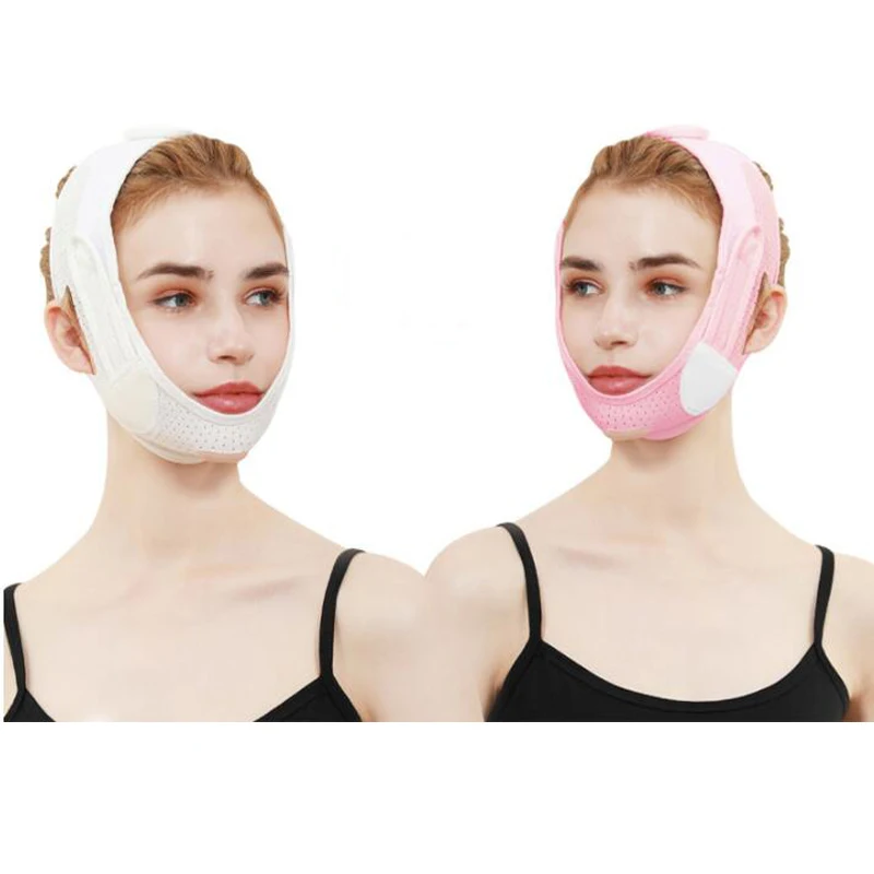 Breathable V Face Cheek Lift Up Band Face Thin Mask Reduce Double Chin V-Line Shaping Bandage Anti Wrinkle Face Bandage