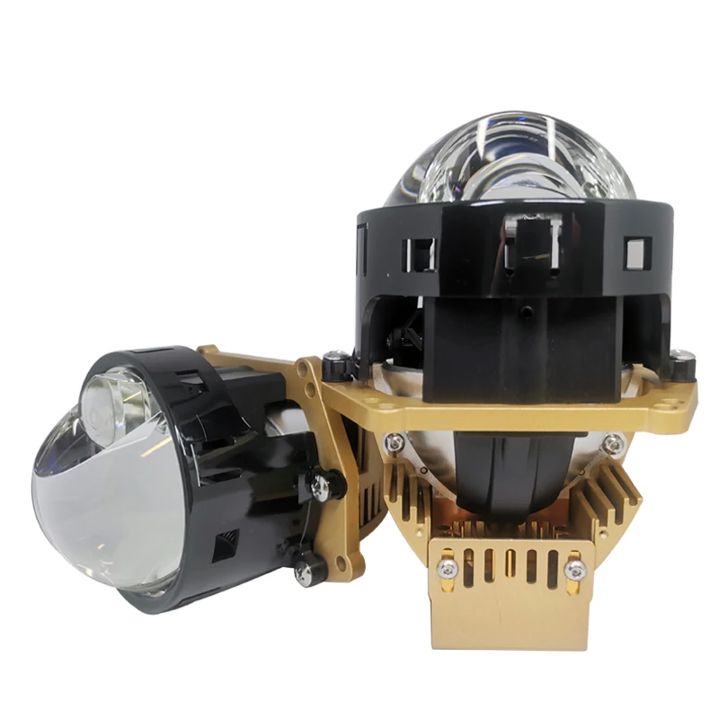 With ball bearing fan laser bi led projector lens 3.0 universal 140W 13000LM 6500K Lighting focus Headlight for retrofit