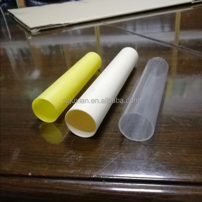 Transparent hollow extrusion round and square plastic tube, PVC pipe ABS tube