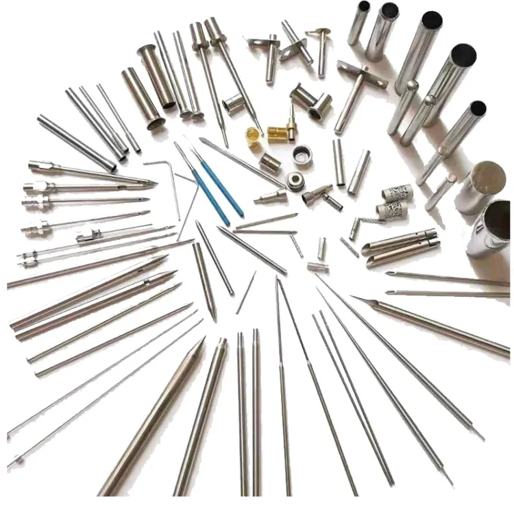 Stainless steel capillary professional manufacturer sharpening medical oblique needle laser cutting drilling and slotting