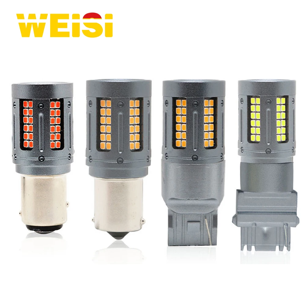 BA15S P21W BAU15S PY21W поворотники 2016 84smd Светодиодные лампы сигнала поворота тормоза 1141 1156 светодиодные лампы без ошибок CanBus t20 7440