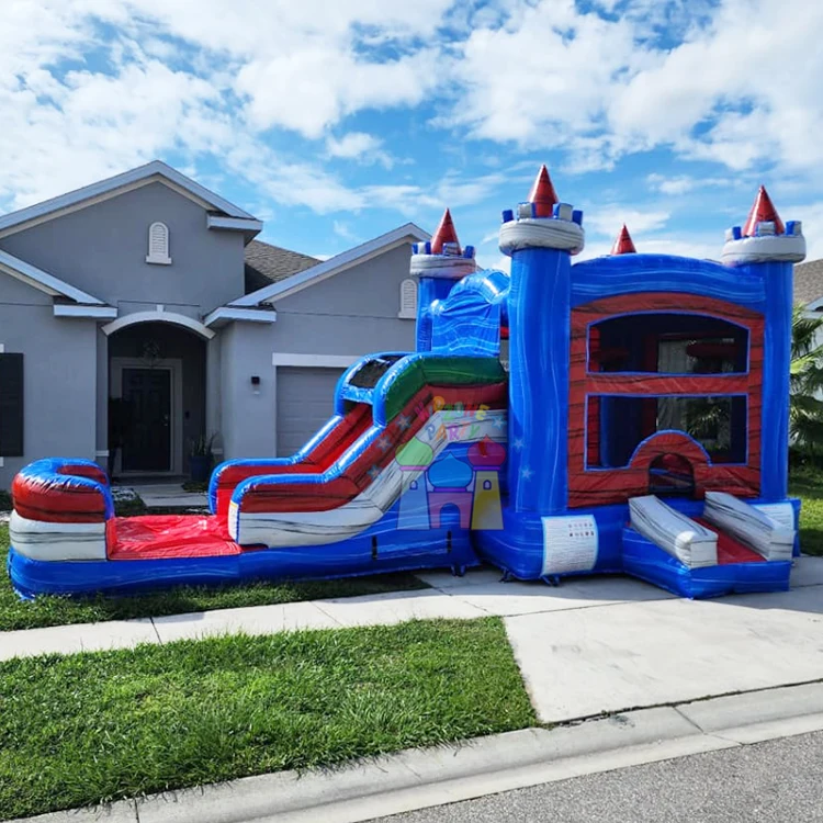 Party air bouncer inflatable trampoline commercial kids bouncing castle bounce house for adults water slide
