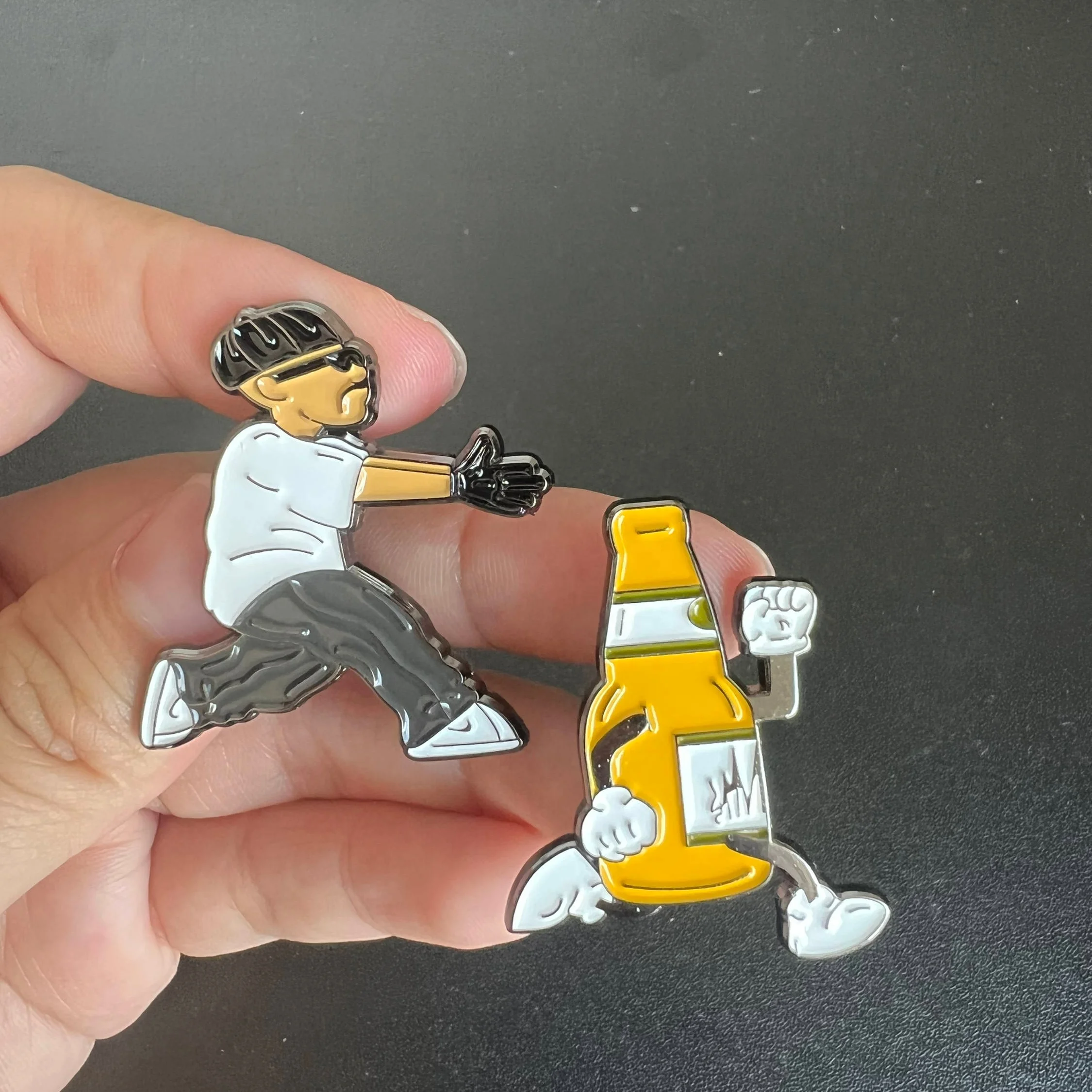 Custom Logo Dye Black Chalino Mexican Hat Pins Exclusive Fitted Hat Pin Metal Enamel Pin