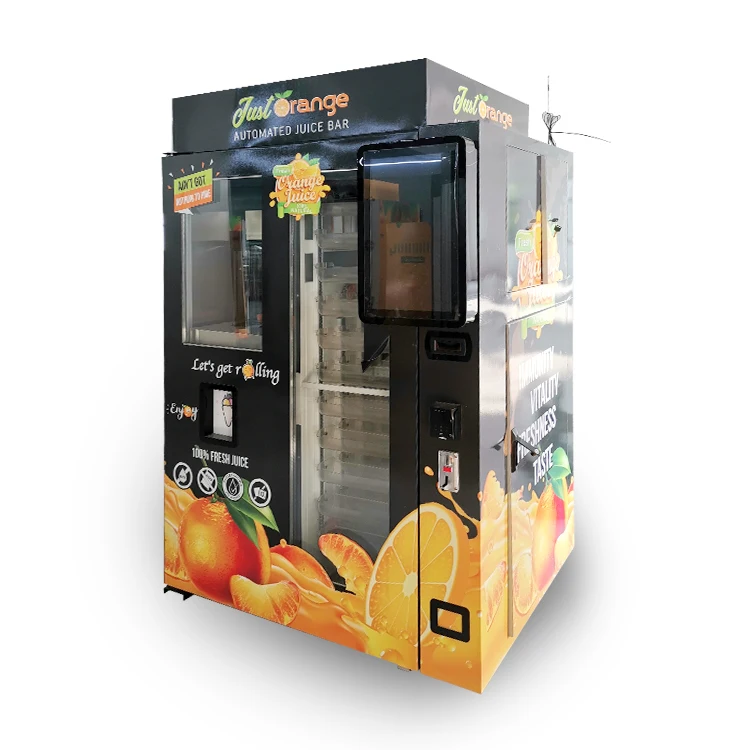 1 Year Warranty 100% Pure No Water Cold Fresh Squeezed Orange Juice Drinks Juicer Vending Machine