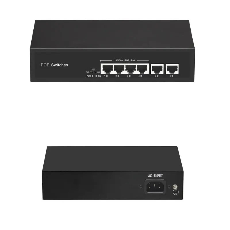 Switch Wholesale and Retail 4 port POE + 1 port Uplink Ethernet POE Switch