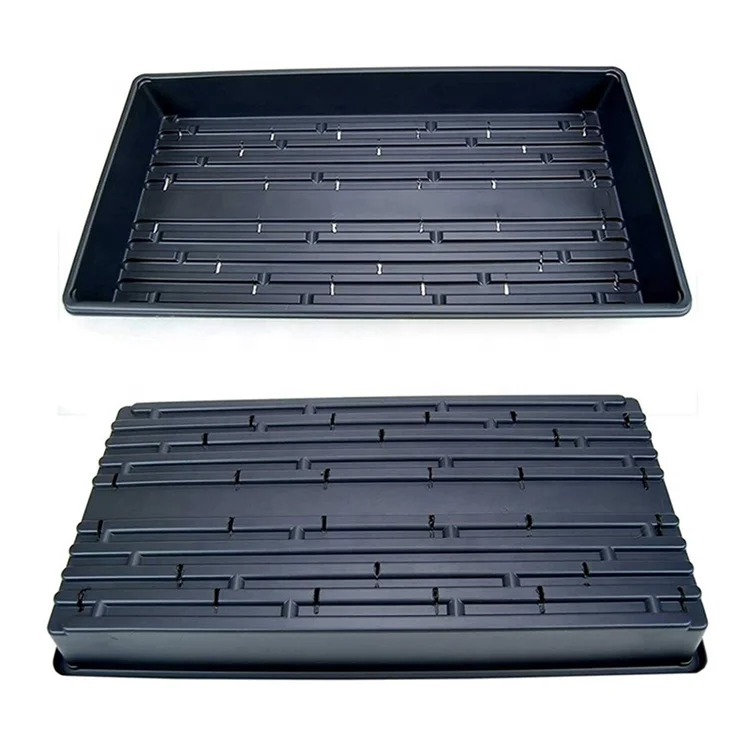 1020 flat large shallow hydroponic tray without holes for microgreens