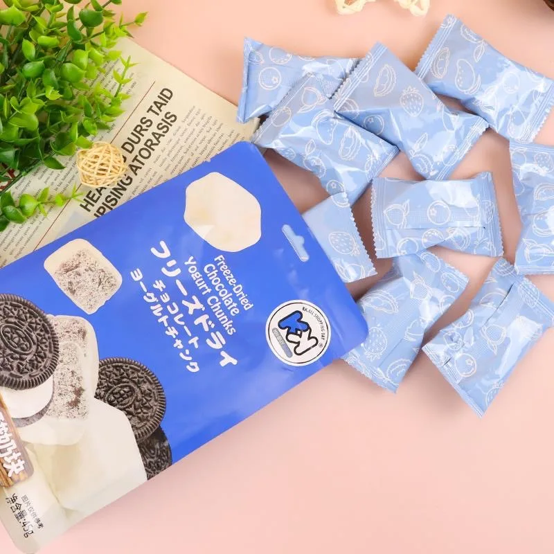 Chaoyouwei yogurt cubes 45g causal snack durian strawberry yellow peach coco flavor chocolate Freeze-dried yogurt cubes