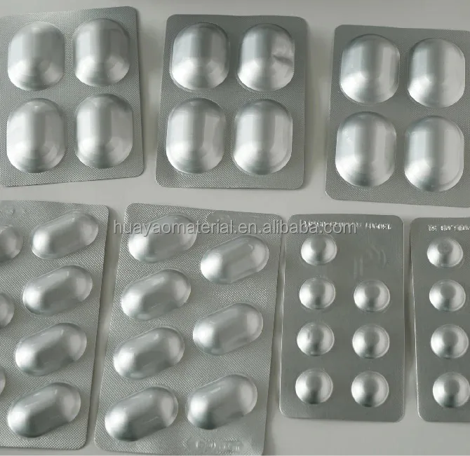OPA/AL/PVC laminated coated  and printed Cold forming aluminum blister foil for tablets packing machine